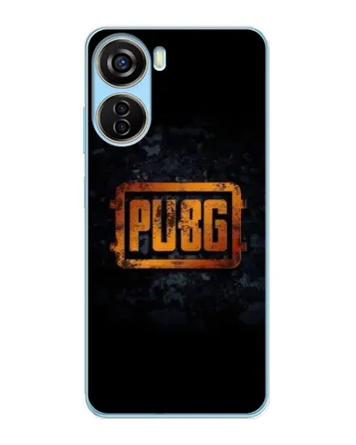 Чехол для ZTE V40 Design с картинкой «PUBG — золотой логотип»