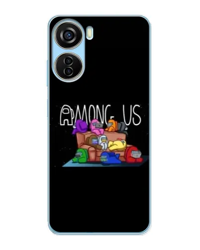 Чехол для ZTE V40 Design с картинкой «Логотип Among Us» Чехол для ZTE V40 Design с картинкой «Логотип Among Us»