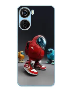 Чехол для ZTE V40 Design с картинкой «Among Us — 3D стиль» Чехол для ZTE V40 Design с картинкой «Among Us — 3D стиль»
