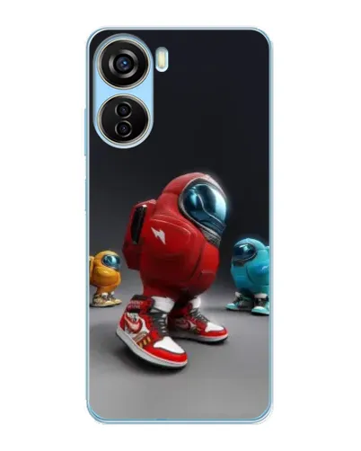 Чехол для ZTE V40 Design с картинкой «Among Us — 3D стиль» Чехол для ZTE V40 Design с картинкой «Among Us — 3D стиль»