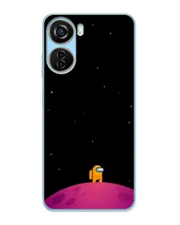 Чехол для ZTE V40 Design с картинкой «Одинокий герой на планете» Чехол для ZTE V40 Design с картинкой «Одинокий герой на планете»