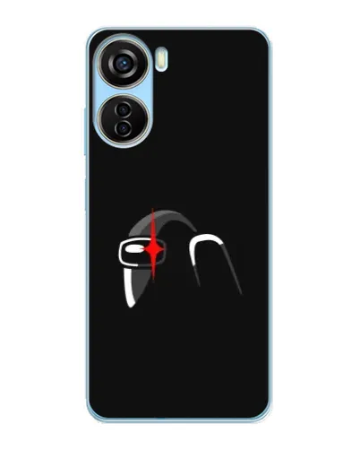 Чехол для ZTE V40 Design с картинкой «Among Us шлем» Чехол для ZTE V40 Design с картинкой «Among Us шлем»