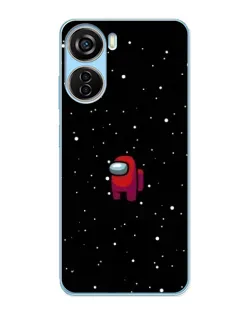 Чехол для ZTE V40 Design с картинкой «Красный Among Us»
