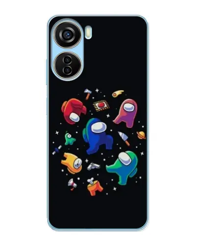 Чехол для ZTE V40 Design с картинкой «Among Us космос» Чехол для ZTE V40 Design с картинкой «Among Us космос»