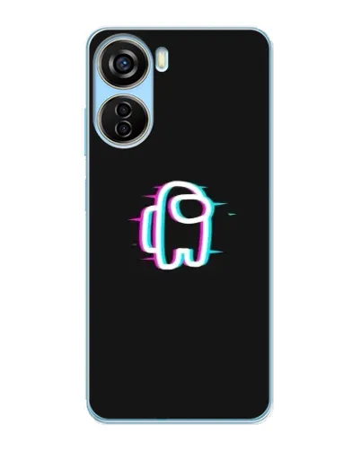 Чехол для ZTE V40 Design с картинкой «Among Us неон» Чехол для ZTE V40 Design с картинкой «Among Us неон»
