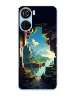 Чехол для ZTE V40 Design с картинкой «Вид из пещеры»