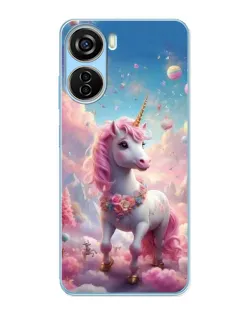 Чохол для ZTE V40 Design з картинкою «Єдиноріг серед хмар»