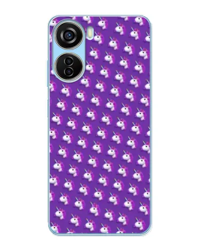 Чохол для ZTE V40 Design з картинкою «Єдинороги на фіолетовому» Чохол для ZTE V40 Design з картинкою «Єдинороги на фіолетовому»
