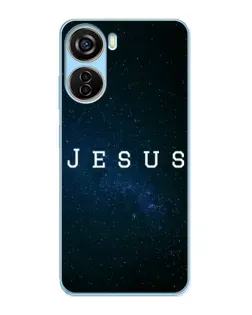 Чехол для ZTE V40 Design с картинкой «Звездное небо Jesus»