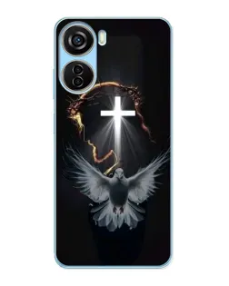 Чехол для ZTE V40 Design с картинкой «Голубь и Свет»
