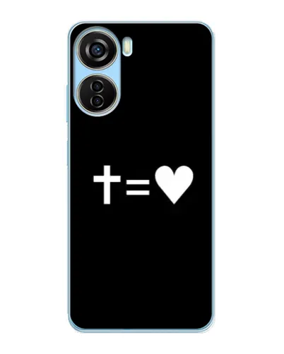 Чехол для ZTE V40 Design с картинкой «Крест и Сердце»