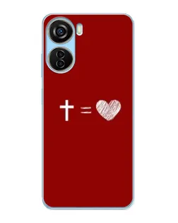 Чехол для ZTE V40 Design с картинкой «Уравнение любви»