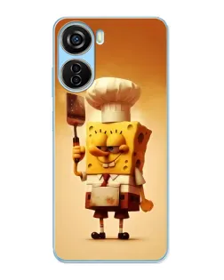 Чохол для ZTE V40 Design з картинкою «Губка Боб кухар»