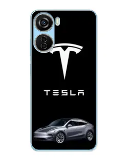 Чохол для ZTE V40 Design з картинкою «Tesla Model Y»