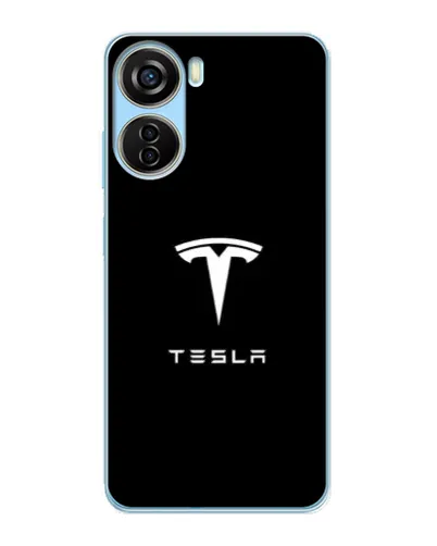 Чохол для ZTE V40 Design з картинкою «Tesla White Logo» Чохол для ZTE V40 Design з картинкою «Tesla White Logo»