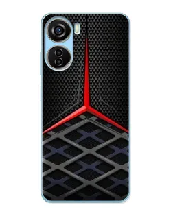 Чохол для ZTE V40 Design з картинкою «Mercedes Carbon Grid»