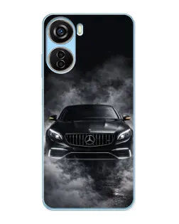 Чохол для ZTE V40 Design з картинкою «Mercedes у диму»