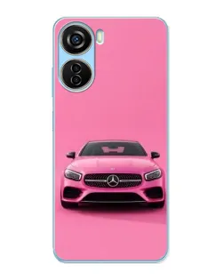 Чехол для ZTE V40 Design с картинкой «Розовый Mercedes AMG»