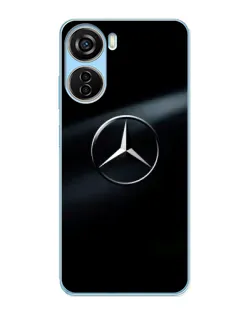 Чехол для ZTE V40 Design с картинкой «Mercedes на металле»
