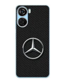 Чехол для ZTE V40 Design с картинкой «Карбоновый Mercedes стиль»