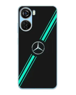 Чехол для ZTE V40 Design с картинкой «Спортивные линии Mercedes»
