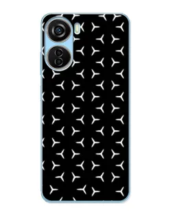 Чехол для ZTE V40 Design с картинкой «Mercedes паттерн звезд»