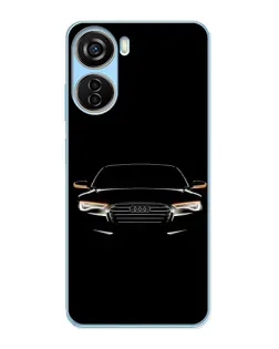 Чехол для ZTE V40 Design с картинкой «Audi — ночной контур»