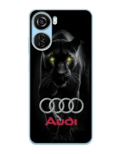 Чехол для ZTE V40 Design с картинкой «Пантера и Audi»