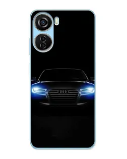 Чехол для ZTE V40 Design с картинкой «Audi в неоне»