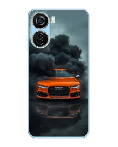 Чехол для ZTE V40 Design с картинкой «Audi в облаках дыма» Чехол для ZTE V40 Design с картинкой «Audi в облаках дыма»