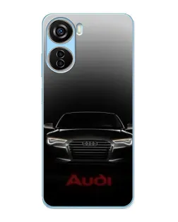 Чехол для ZTE V40 Design с картинкой «Audi — градиентный контур»