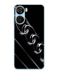 Чехол для ZTE V40 Design с картинкой «Audi — абстрактные кольца»