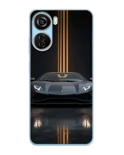 Чохол для ZTE V40 Design з картинкою «Lamborghini золоті лінії» Чохол для ZTE V40 Design з картинкою «Lamborghini золоті лінії»