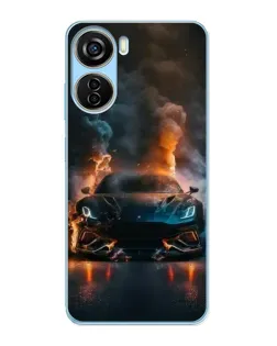 Чохол для ZTE V40 Design з картинкою «Lamborghini димна естетика»