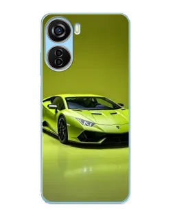 Чохол для ZTE V40 Design з картинкою «Салатовий Lamborghini Huracan»