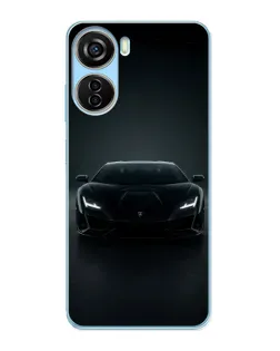 Чохол для ZTE V40 Design з картинкою «Чорний Lamborghini Aventador»