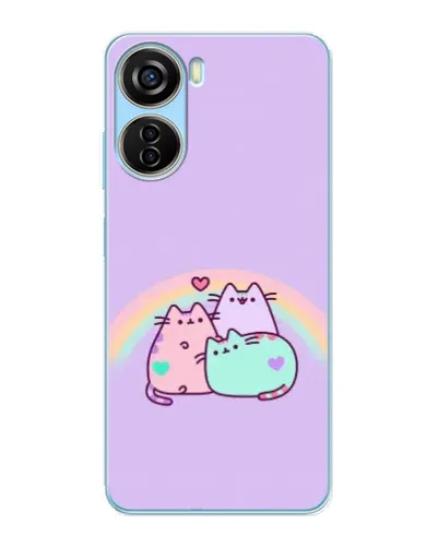 Чохол для ZTE V40 Design з картинкою «Веселкові Пушини» Чохол для ZTE V40 Design з картинкою «Веселкові Пушини»