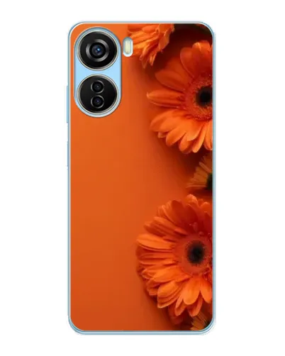 Чохол для ZTE V40 Design з картинкою «Помаранчеві гербери»