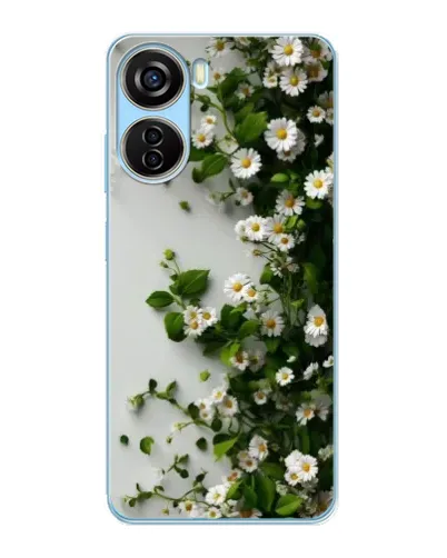 Чохол для ZTE V40 Design з картинкою «Гілка дрібних білих квітів»