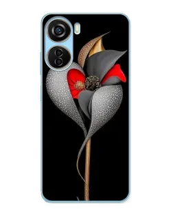 Чохол для ZTE V40 Design з картинкою «Срібна фантазійна квітка» Чохол для ZTE V40 Design з картинкою «Срібна фантазійна квітка»