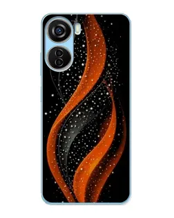 Чехол для ZTE V40 Design с картинкой «Огненная звездная волна»