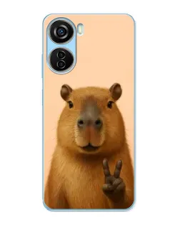 Чохол для ZTE V40 Design з картинкою «Капібара вікторія»