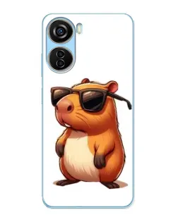 Чохол для ZTE V40 Design з картинкою «Капібара в окулярах»