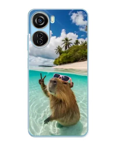 Чохол для ZTE V40 Design з картинкою «Капібара на морі» Чохол для ZTE V40 Design з картинкою «Капібара на морі»