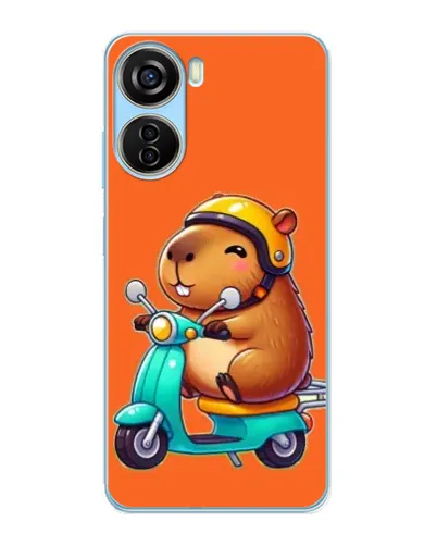 Чохол для ZTE V40 Design з картинкою «Капібара на скутері» Чохол для ZTE V40 Design з картинкою «Капібара на скутері»