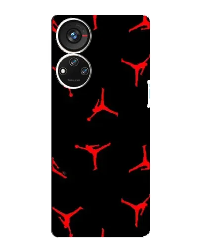 Чехол для ZTE Blade V40s с картинкой «Jordan Red Pattern»