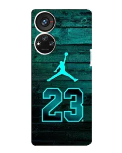 Чехол для ZTE Blade V40s с картинкой «Jordan Cyan 23»