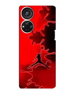 Чехол для ZTE Blade V40s с картинкой «Jordan Red Smoke»