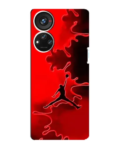 Чехол для ZTE Blade V40s с картинкой «Jordan Red Smoke»