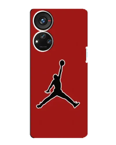 Чехол для ZTE Blade V40s с картинкой «Jordan Red Back»